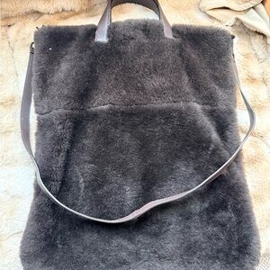 FALOR shearling tote bag